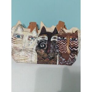 Laurel Burch Ancestral Cats Purse Cotton